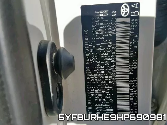 5YFBURHE9HP690981