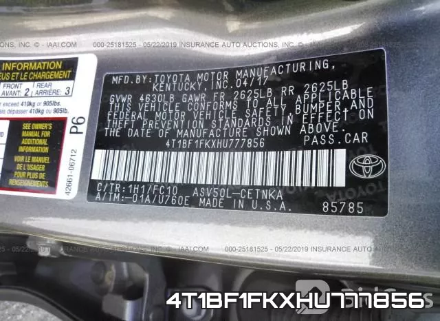 4T1BF1FKXHU777856