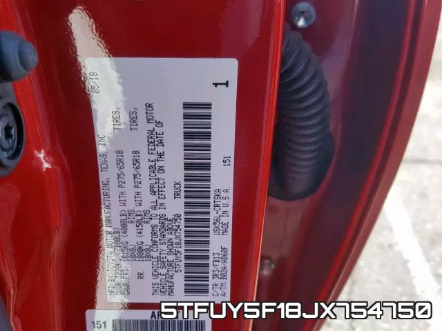 5TFUY5F18JX754750