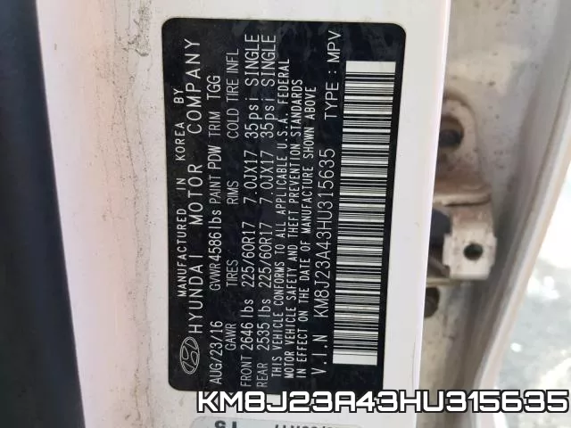 KM8J23A43HU315635