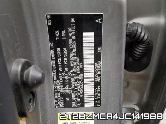 2T2BZMCA4JC141988