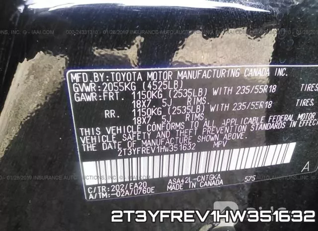 2T3YFREV1HW351632