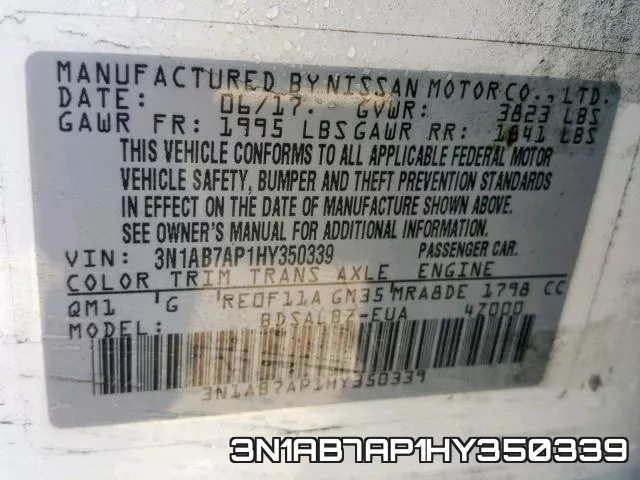 3N1AB7AP1HY350339