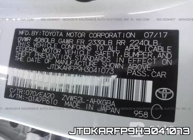 JTDKARFP9H3041073