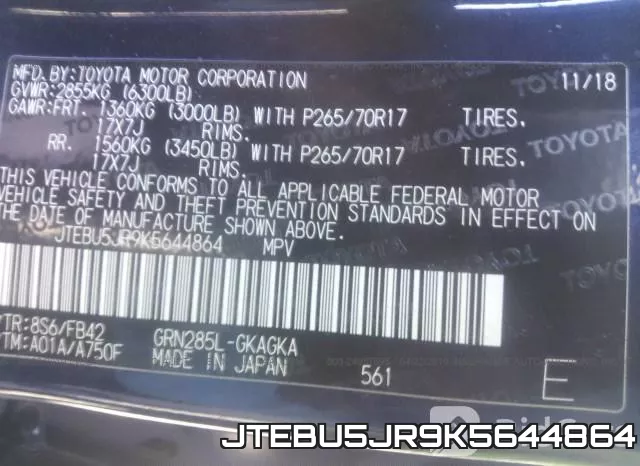 JTEBU5JR9K5644864