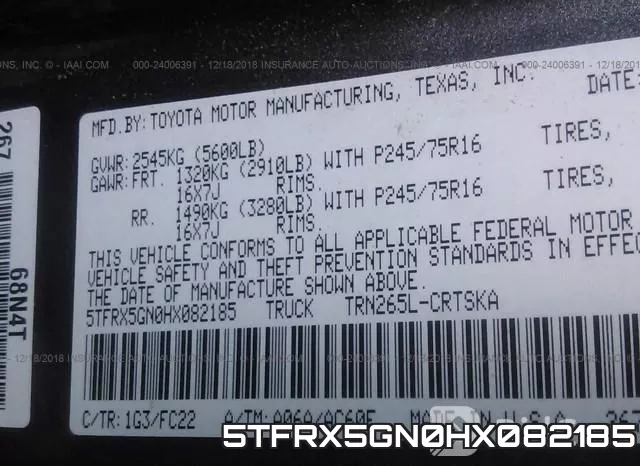5TFRX5GN0HX082185