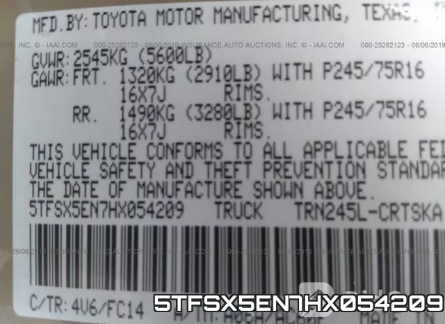 5TFSX5EN7HX054209