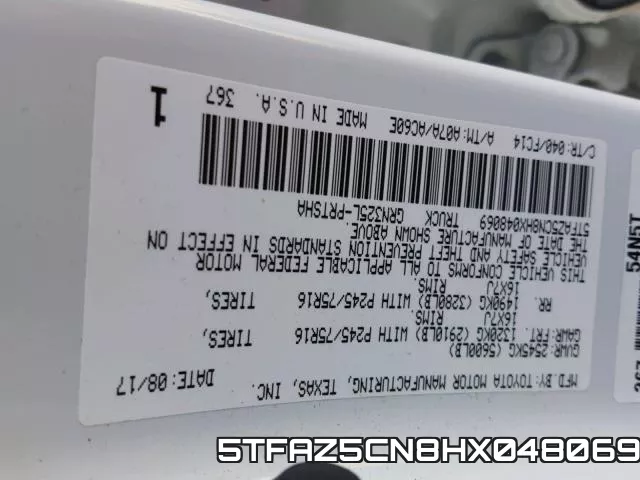 5TFAZ5CN8HX048069