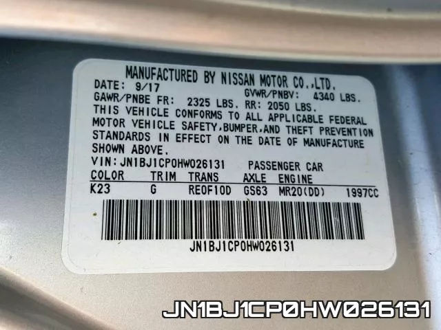 JN1BJ1CP0HW026131