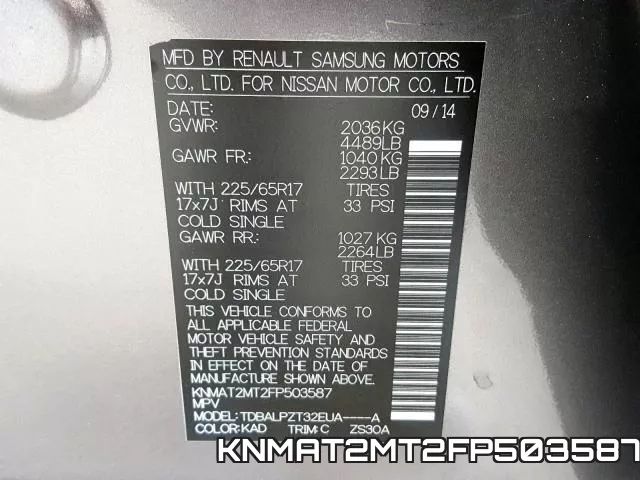 KNMAT2MT2FP503587