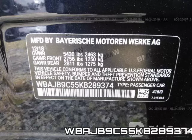WBAJB9C55KB289374