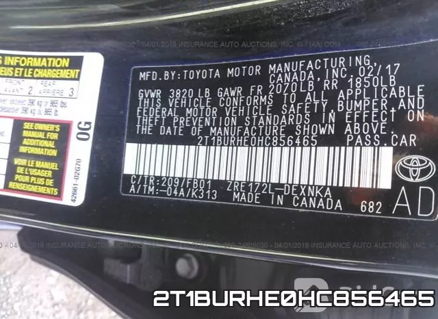 2T1BURHE0HC856465