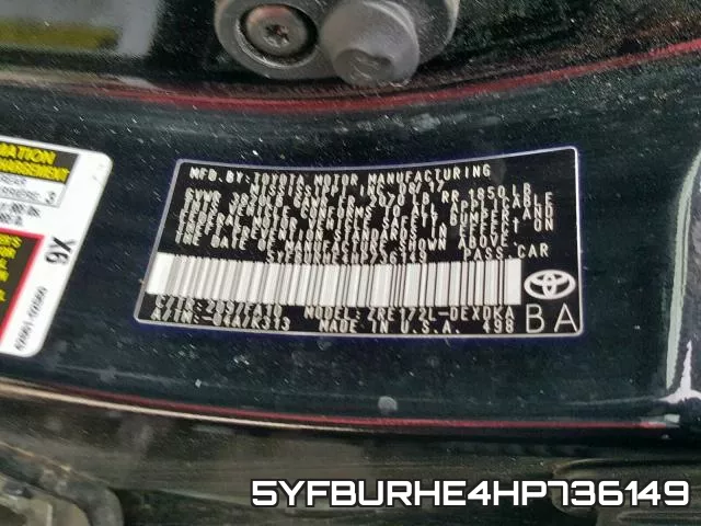 5YFBURHE4HP736149