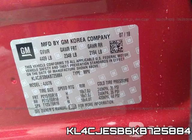 KL4CJESB6KB725884