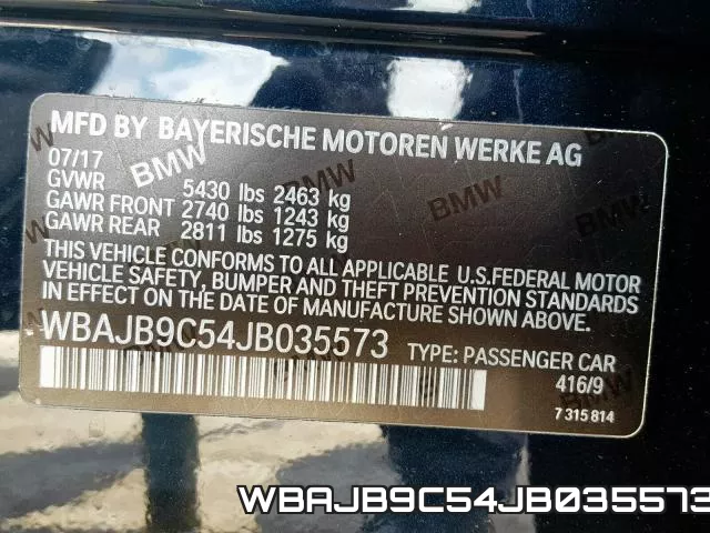 WBAJB9C54JB035573