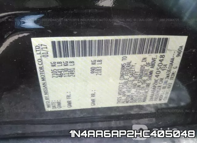 1N4AA6AP2HC405048