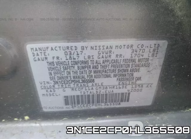 3N1CE2CP0HL365508
