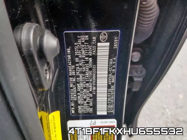 4T1BF1FKXHU655532