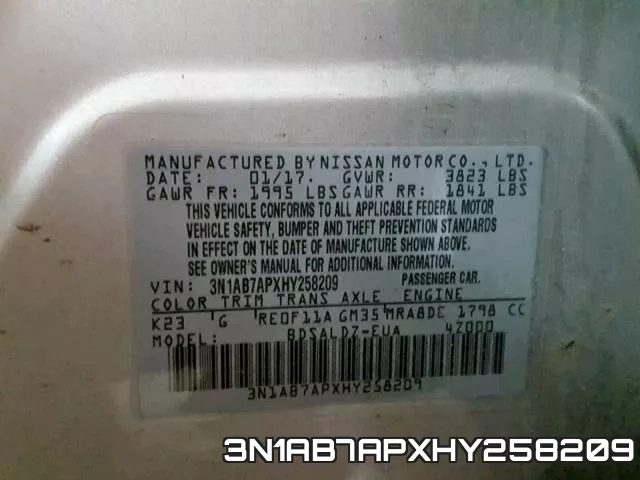 3N1AB7APXHY258209