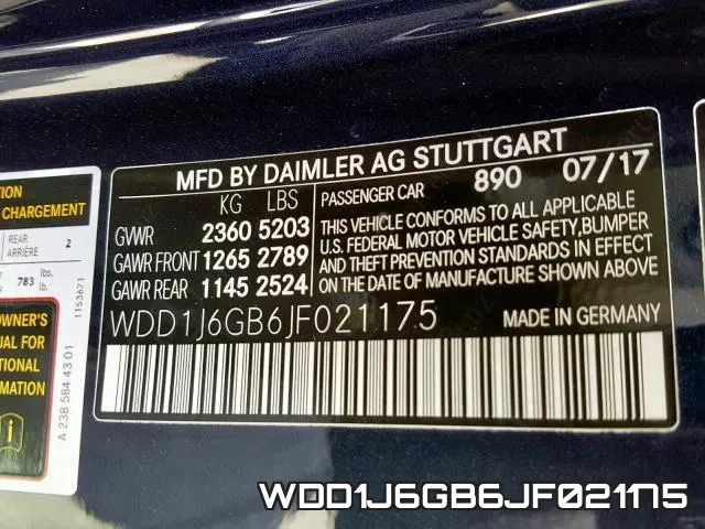 WDD1J6GB6JF021175
