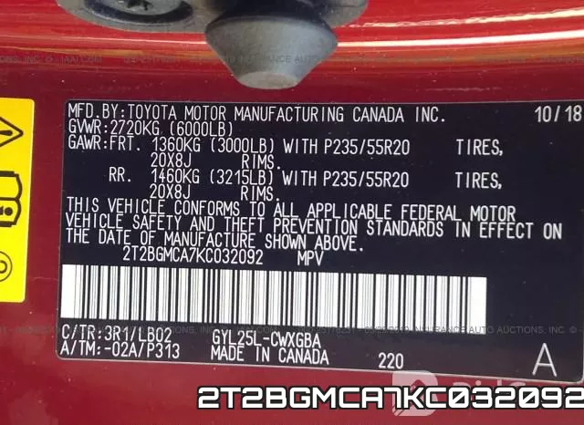 2T2BGMCA7KC032092