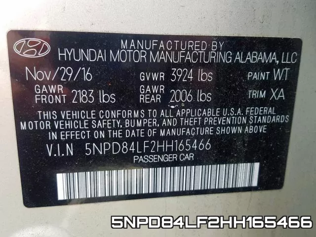 5NPD84LF2HH165466