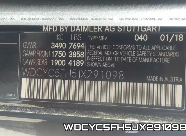 WDCYC5FH5JX291098