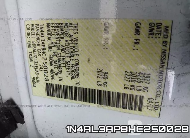 1N4AL3AP8HC250028
