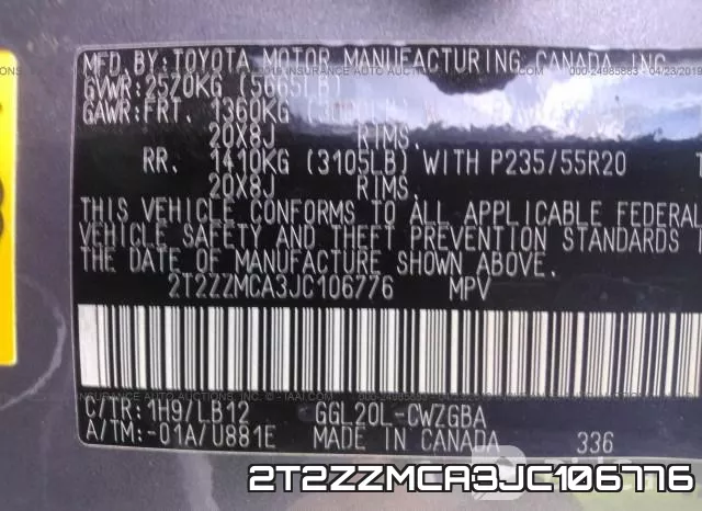 2T2ZZMCA3JC106776