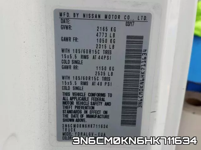 3N6CM0KN6HK711634