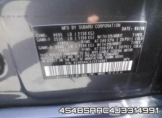 4S4BSAAC4J3314991