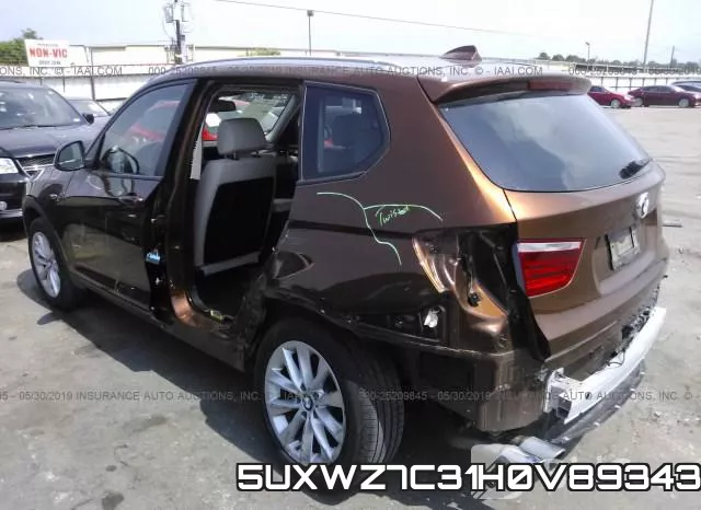 5UXWZ7C31H0V89343