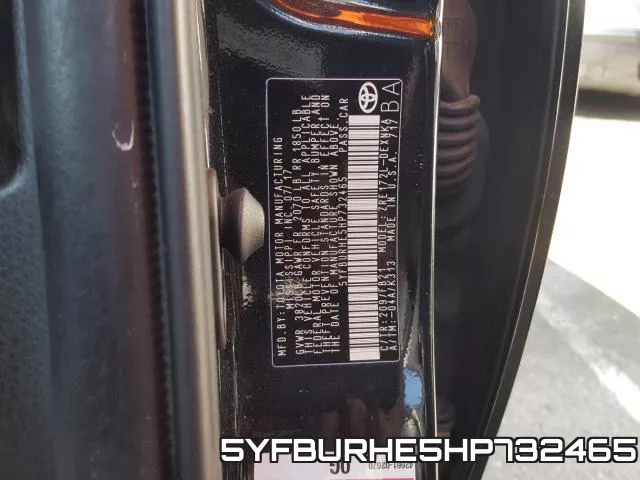 5YFBURHE5HP732465
