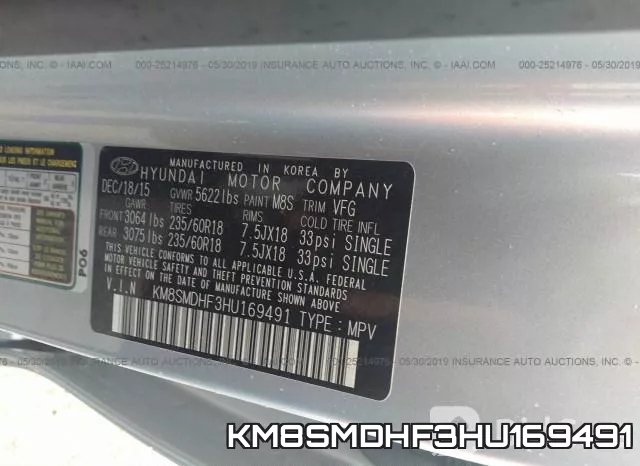 KM8SMDHF3HU169491