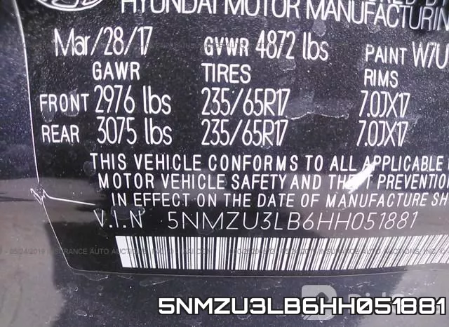 5NMZU3LB6HH051881