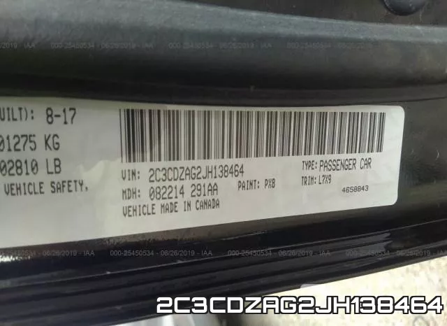 2C3CDZAG2JH138464