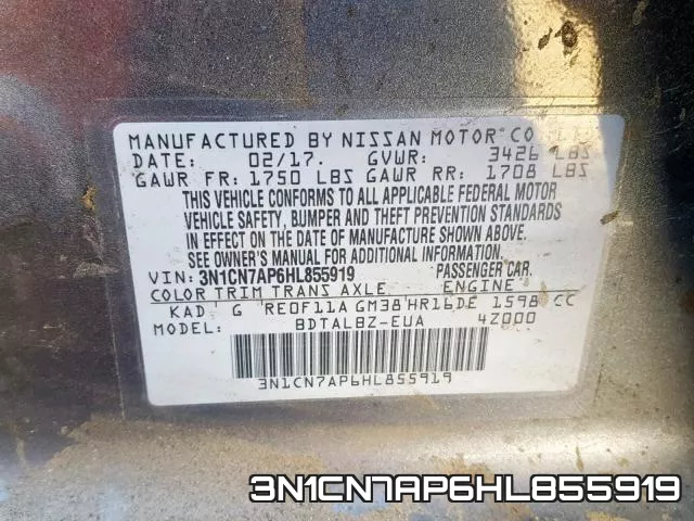 3N1CN7AP6HL855919