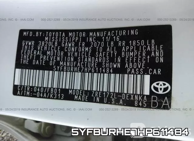 5YFBURHE7HP611484