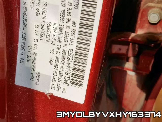 3MYDLBYVXHY163374