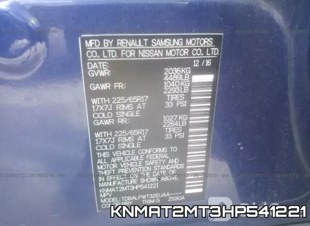 KNMAT2MT3HP541221