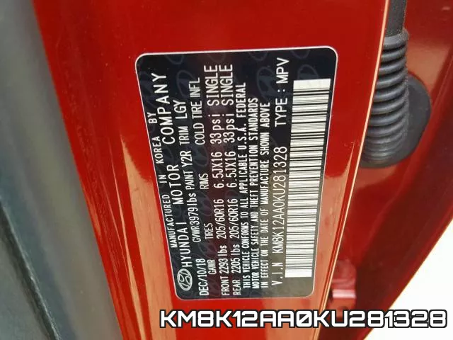 KM8K12AA0KU281328