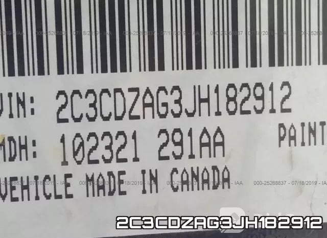 2C3CDZAG3JH182912