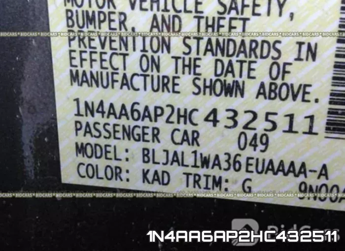 1N4AA6AP2HC432511