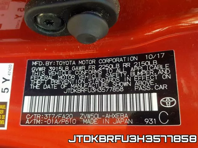 JTDKBRFU3H3577858
