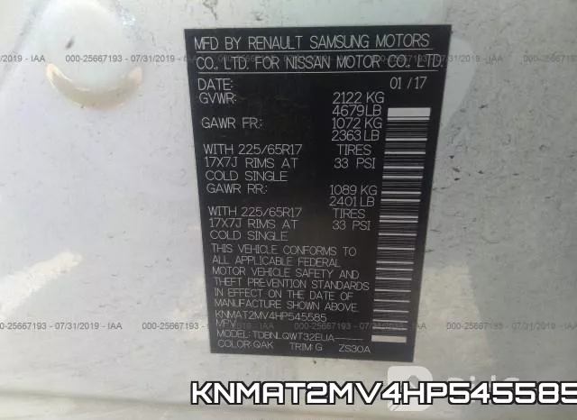 KNMAT2MV4HP545585