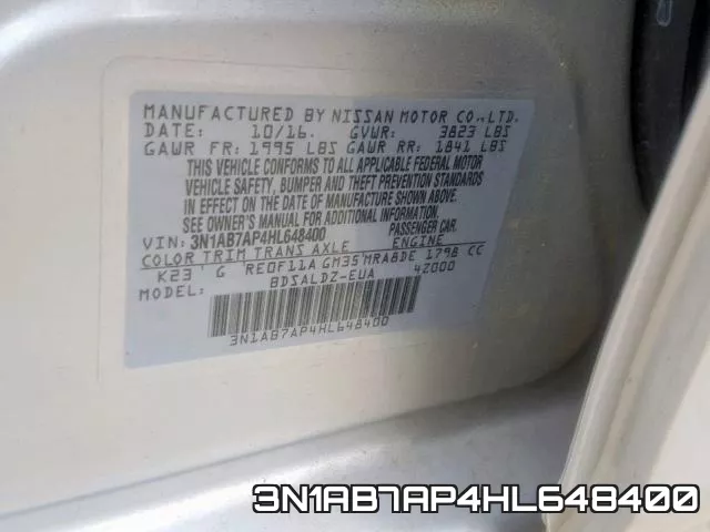 3N1AB7AP4HL648400