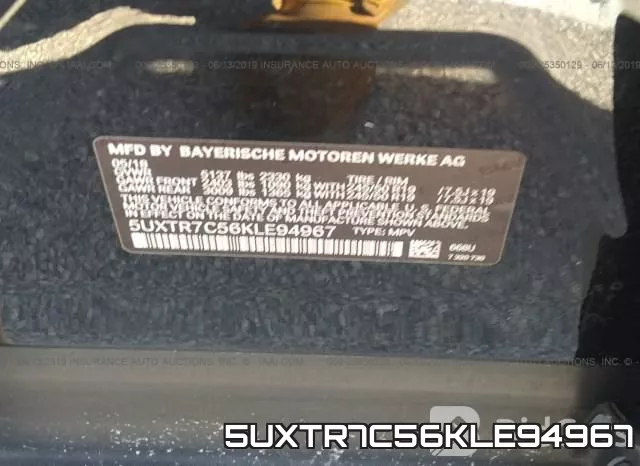 5UXTR7C56KLE94967