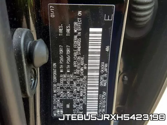 JTEBU5JRXH5423198
