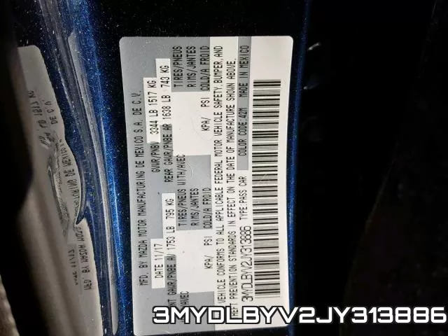 3MYDLBYV2JY313886