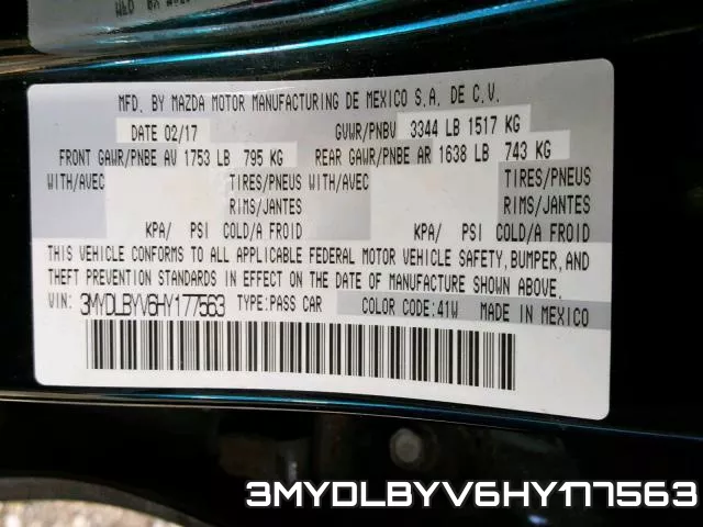 3MYDLBYV6HY177563